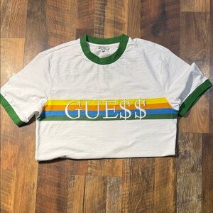 Guess Originals x A$AP Rocky Green Ringer Tee, Like New - XS